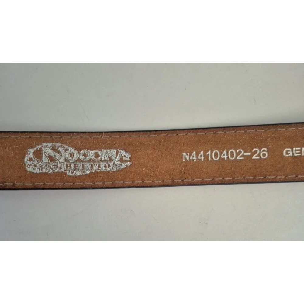 Nocona Brown Tooled Floral Genuine Bonded Leather Bull Rider Belt Boys 31 IN